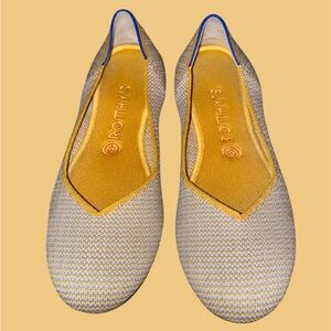 Rothy's The Flat Dandelion Women’s Sz 9 Triple Stitch Round Toe Ballet Flats